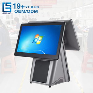 Nhà Máy Giá 15.6 inch Windows tất cả trong một cảm ứng màn hình kép hệ thống POS Tiền mặt đăng ký máy với máy in - Product Image 1