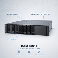 Serveur en rack Proliant DL560 G11 2U, processeur quadri-cœurs Intel Xeon CPU 2,2 GHz, DDR5, PCIe 5.0, NVMe, SAS, informatique d'entreprise, stock disponible