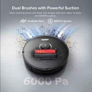 สำหรับหุ่นยนต์ดูดฝุ่น S8 Pro Ultra RockDock Ultra แรงดูดสูง 6000Pa แปรงยางคู่ ใช้ในบ้าน/โรงแรม 220V-240V - Product Image 1