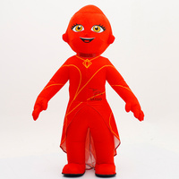 Costume de mascotte gonflable pour adulte, fille aux cheveux roux, pour défilé d'Halloween, performance de cosplay, robe de fête géante de 2,2 m