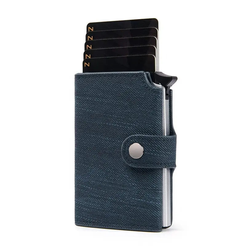 wholesale new summer future cowboy designer smart pop up rfid blocking small mini wallet men with coin pocket