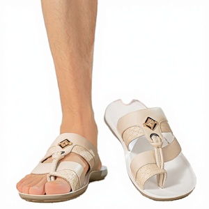 Men's Plus Size Toe <b>Post</b> Slides 2026 Summer Breathable Lightweight Non-Slip Outdoor Slippers - Product Image 1