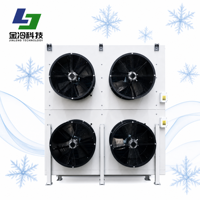 Évaporateur de stockage frigorifique DJ300, type sol, refroidisseur d'air avec moteur pour équipement de réfrigération de chambre froide d'aliments surgelés