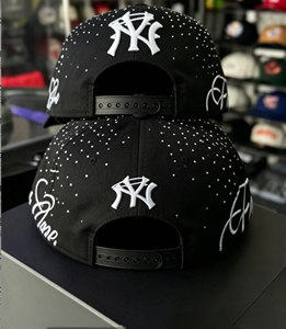 <span class=keywords><strong>Gorra</strong></span> Snapback HBH G5 Thorn NY con Pedrería - Diseño <span class=keywords><strong>de</strong></span> Lujo Brillante, 100% Algodón, Cierre <span class=keywords><strong>de</strong></span> Hebilla, Unisex - Product Image 2