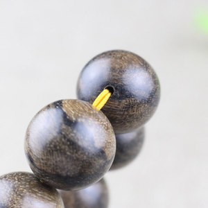 Agarwood <b>Bracelet</b> 20mm Round Beads Unisex Religious Jewelry Collectible Tiger Skin Pattern Hangzhou Origin - Product Image 4