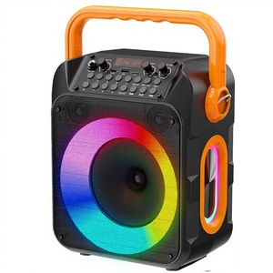 ระบบเสียงพกพาแบบดีลักซ์ พร้อมคาราโอเกะ ไมโครโฟนไร้สาย 2 ตัว สำหรับลำโพง RGB ช่องต่อ Aux แบตเตอรี่ในตัว ปรับเสียงเบส/เสียงแหลมได้ - Product Image 2