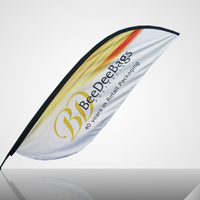 Promotion : Bannières publicitaires extérieures personnalisées, type Bali Bow Sail, Swooper, Teardrop, Feather Flag, drapeaux de plage en polyester