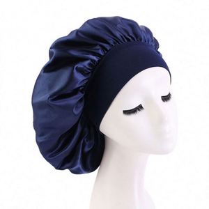 Bonnet en satin à large bande élastique réglable pour femmes - Multifonctionnel, toutes saisons, pour affaires et soirées - Product Image 3