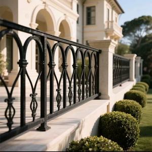 Ringhiera per Scale in Ferro Battuto Moderna Crewell, Resistente alla Ruggine e all'Acqua, Protezione UV, Certificata ISO, Garanzia di 5 Anni - Product Image 3