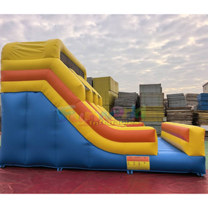 Outdoor kids dual lane bouncy <b>house</b> toboggan gonflable jumping castle bouncer commercial <b>inflatable</b> dry slide - Product Image 3