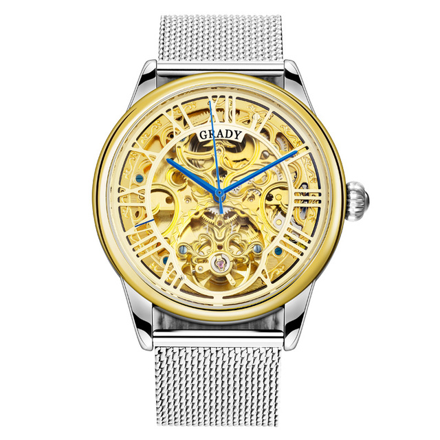 Luxury Custom Mechanical Watch for Men High Quality Steel Tourbillon Classic Skeleton Automatic Waterproof Wrist Watch