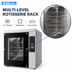 Four à rôtir commercial pour poulet CKG-10 CKG-20, rôtissoire à air chaud en acier inoxydable, contrôle numérique 5-350°C - Product Image 5