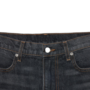 Custom Relaxed Vintage 60s <strong>70s</strong> Bell Bottom Classic Flared Retro Leg Disco Denim Jeans Pants <strong>Mans</strong> Washed Black Baggy Flared Jeans - Product Image 5