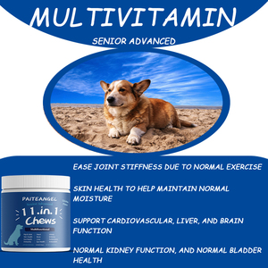Oem & Odm <span class=keywords><strong>Senior</strong></span> Soporte Avanzado Salud Mascota Vitamina Mineral Suplemento Nutricional Perro Vitamina 11 En 1 - Product Image 3