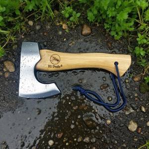 DIN/ANSI/BS/ISO, стандарт качества, 65, Марганцевый Стальной топор с короткой деревянной ручкой из гикори, топорные топоры, цена, предложение - Product Image 2