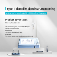Kit d'implants dentaires à moteur sans balais Sanxi avec lumière LED pour chirurgie orale – Système d'implantation dentaire