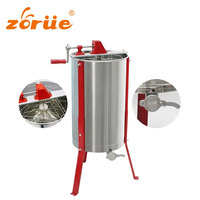 Neuer Standard Langstroth Bienenstockrahmen 3 Rahmen Manueller Honigextraktor Edelstahl Zhuoyu CE-zertifiziert ZY-HE003 1 Jahr Garantie