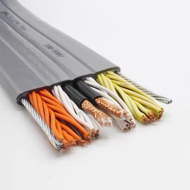 H05VVH6-F 300/500V 20 Core Flat Flexible Copper Conductor PVC Insulated PVC Sheath Elevator Traveling Cable Price