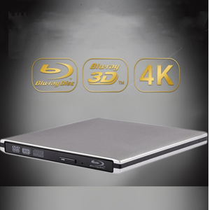 محرك أقراص بلو راي خارجي من سبائك الألومنيوم USB 3.0 بدقة 4K، محرك بلو راي خارجي عالمي للكمبيوتر، مشغل بلو راي عالي الدقة - Product Image 1