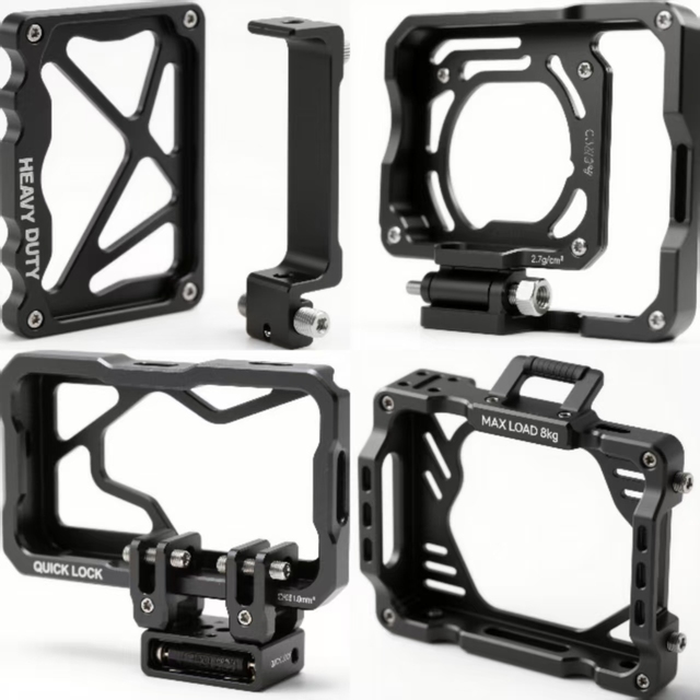 Customized Universal Camera Cage Rig With Tripod Mount Baseplate for Dslr Camera
