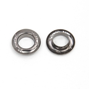 Œillets métalliques ronds plaqués noir pour vêtements, anneaux de fixation durables, différentes tailles - Product Image 5
