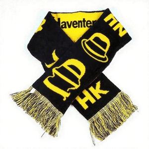 Пользовательские футбольные клубы двухсторонний шарф трикотажный акриловый высокой четкости HD вязаный шарф для футбола - Product Image 6