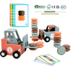 Juguete <span class=keywords><strong>de</strong></span> Montacargas <span class=keywords><strong>de</strong></span> Bloques Apilables para Niños, Unisex, Estimula el Cerebro, Competitivo para Dos Jugadores, Entrenamiento <span class=keywords><strong>de</strong></span> Concentración, Levantar y Deslizar - Product Image 1