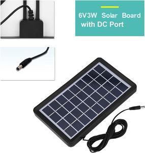 Caméra de sécurité IP65 Panneau solaire 5W 6V Panneau <span class=keywords><strong>rigide</strong></span> mono Chargeur Alimentation de secours avec port de type C pour lumières LED Mini ventilateurs - Product Image 3