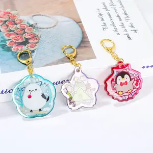 Customized Cute Translucent Acrylic Keychains Anime Acrylic Charm
