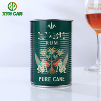 Verres à vin et à cocktail personnalisés de haute qualité avec logo imprimé, emballages en métal, canettes à eau, canettes rondes en fer