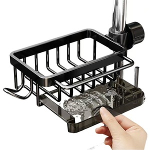Colgador <span class=keywords><strong>de</strong></span> pared multifuncional, ahorro <span class=keywords><strong>de</strong></span> espacio, cocina, grifo extraíble, <span class=keywords><strong>escurridor</strong></span> <span class=keywords><strong>de</strong></span> fregadero, estante seco, jabonera, soporte <span class=keywords><strong>de</strong></span> drenaje <span class=keywords><strong>de</strong></span> almacenamiento - Product Image 2
