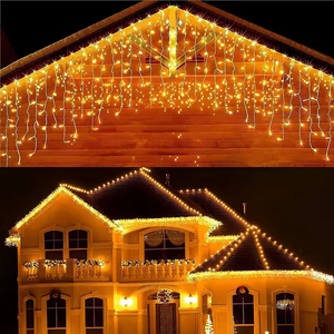 Guirlande lumineuse LED Waterfall Outdoor Waterproof IP65 Fairy Tale Colored Christmas Day Lights for Parties - Product Image 4