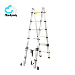 Aluminum Alloy Herrone <strong>Telescopic</strong> Folding <strong>Ladder</strong> Multifunctional Household Use, 150kg Load Capacity, Modern Minimalist Design - Product Image 5
