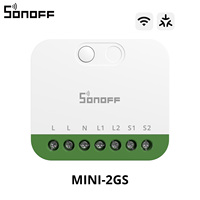 SONOFF MINI DUO Interrupteur intelligent Wi-Fi 2 canaux Matter MINI-2GS Contrôle double charge Mode relais détachable Compatible Alexa Google Home