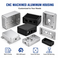 Carcasa de Aluminio Mecanizada por CNC de Precisión Personalizada para Equipos Electrónicos Industriales y Piezas de Automatización