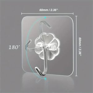 50 Mircons Household Wall <b>Hook</b> Strong <b>Adhesive</b> <b>Hook</b> Good Wall Adhesion Traceless <b>Hook</b> Load-bearing - Product Image 2