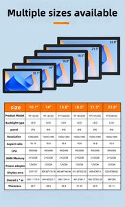 G-센서 18.5인치 1920*1080 IPS 안드로이드 13/14 이더넷 ADS USB TF 와이파이 POE NFC 카메라 벽걸이형 VESA PC 태블릿 - Product Image 6