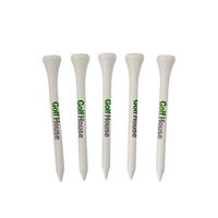 Tees de golf en bois imprimés sur mesure, vente en gros, directement de l'usine, logo personnalisable, tees de golf en bambou, prix de gros