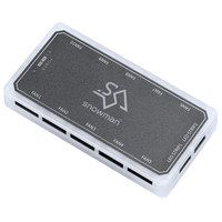 SNOWMAN 2025 Nouveauté R10 Connecteur 10 pièces Ventilateur RGB 6 broches Accessoires pour ordinateur de bureau Hub Connecteur Contrôleur 10 ports