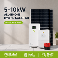 Système d'énergie solaire domestique 5Kw 8Kw 10Kw 5 10 Kw Système solaire hors réseau Kits solaires complets