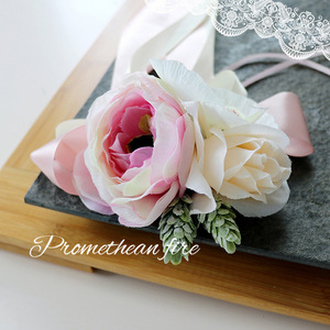 Cintas de Seda con Flores, Decoraciones <span class=keywords><strong>para</strong></span> <span class=keywords><strong>Autos</strong></span> de Novia, Rosa Artificial <span class=keywords><strong>para</strong></span> <span class=keywords><strong>Bodas</strong></span> - Product Image 4
