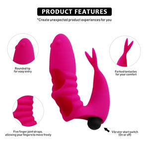 Wieder verwendbarer Anal Vaginal Expander <span class=keywords><strong>Finger</strong></span> Ärmel G-Punkt Stimulator <span class=keywords><strong>Sex</strong></span> <span class=keywords><strong>Massage</strong></span> gerät für Paare Lesben Vibrator Zubehör für Nippel - Product Image 4