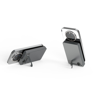 Banque d'énergie magnétique sans fil super mince innovante avec écran LED et support de téléphone 10000mAh Magsaferred Power Bank Battery Pack - Product Image 1