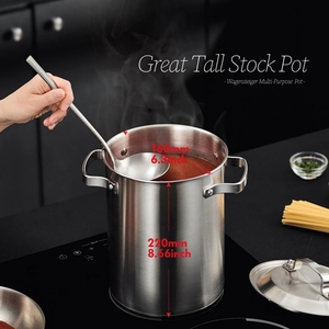 Olla para <span class=keywords><strong>Pasta</strong></span> de Acero Inoxidable con Colador Integrado, Vaporera para Hervir y Escurrir <span class=keywords><strong>Pasta</strong></span> y Verduras, Utensilio de Cocina de Fácil Drenaje - Product Image 5