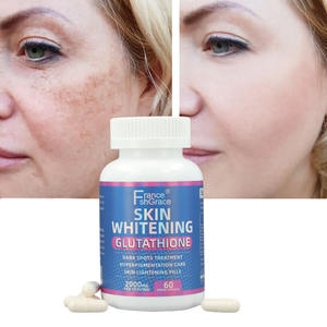 Cápsulas blanqueadoras personalizadas, 60 cápsulas, 2000mg, suplemento eficaz para aclarar la piel, manchas oscuras, suplemento blanqueador de la piel - Product Image 1