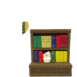 Qingh, Artículos Japoneses, Zakka, Serie Fox Hall Bookstore, Estantería, Escena de Fotografía en Miniatura, Artesanía, Pequeños Adornos - Product Image 2