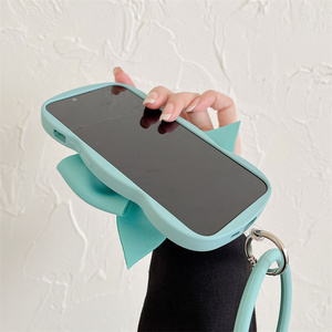 Adorabile <span class=keywords><strong>Cover</strong></span> Protettiva 3D con Fiocco per <span class=keywords><strong>iPhone</strong></span> 16 15 14 <span class=keywords><strong>Pro</strong></span> <span class=keywords><strong>Max</strong></span> con Anello Braccialetto Antiurto in Silicone Custodie Carine per Telefono - Product Image 6