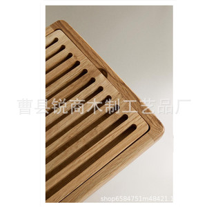 Tabla de cortar pan de madera con bandeja extraíble para uso doméstico - Product Image 4