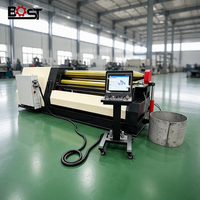 NJBOST Promotion : 4 Rouleaux de Machines à Rouler Électriques Automatiques CNC 10mm 12mm 20mm pour le Pliage à Froid des Tôles d'Acier