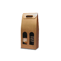 Caja de Papel de Lujo Reciclable con Logotipo Personalizado, Caja de Regalo para Botellas de Licor, Whisky, Vino Tinto, Cajas de Papel Kraft para Vino